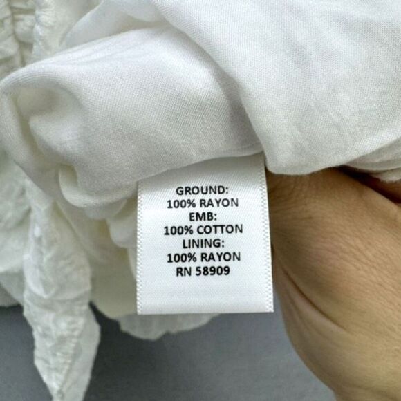 NWT Chelsea & Violet South of France White Ruffle Mini Dress - Picture 9 of 13